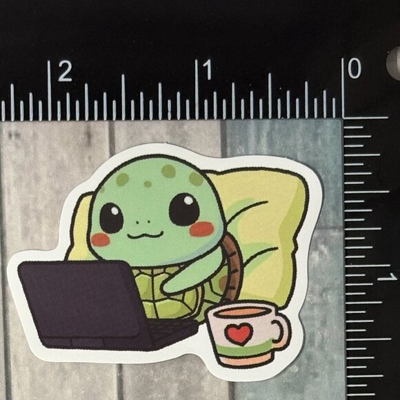 🌀10/$10🌀 Baby Turtle Reusable Waterproof Vinyl Sticker Decal - Picture 1 of 1